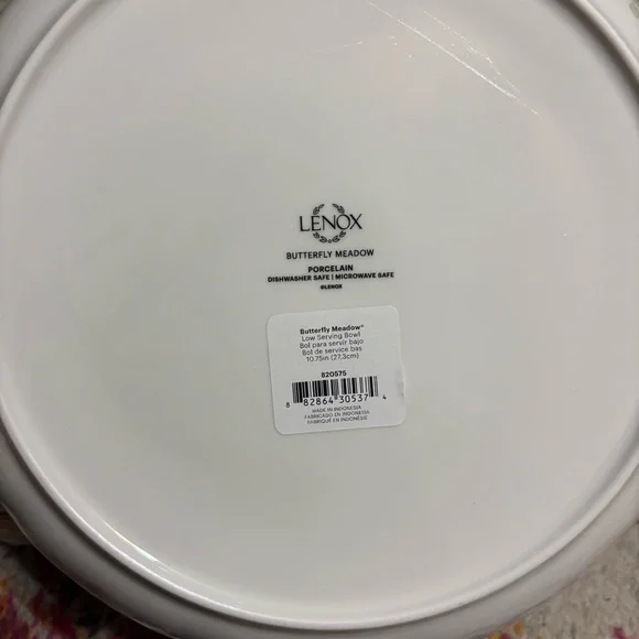 Lenox Butterfly Meadow Floral Serving Bowl - White and Multicolor - Picture 7 of 15